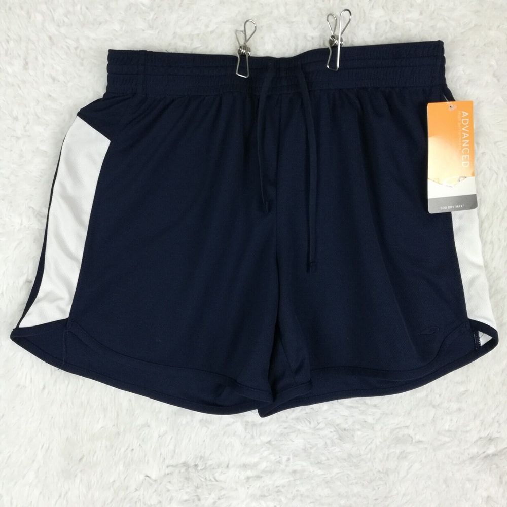 Champion Womens Shorts‎ Mesh Advances High Performance Navy Duo Dry Max S New